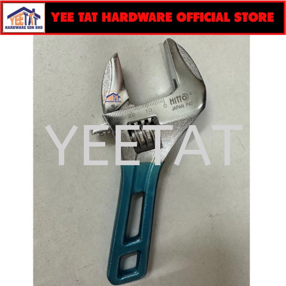 [ HITTO ] HAW-6WJ Stubby Wide Opening Adjustable Wrench 150MM