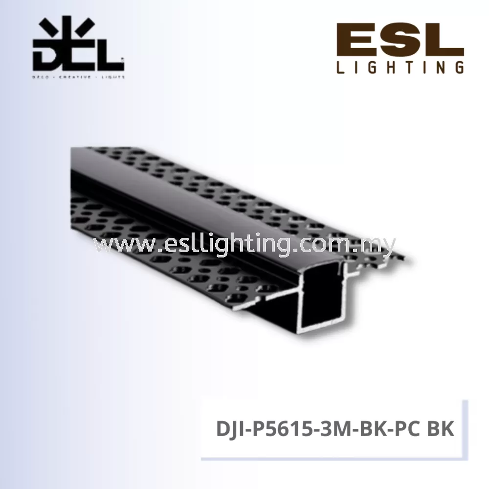 DCL ALUMINIUM PROFILE - DJI-P5615-3M-BK+PC BK