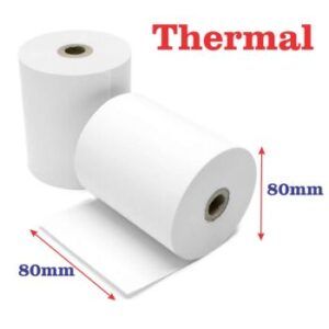 THERMAL PAPER (CASHIER ROLL) 80MM X 80MM X 5PCS JUMBO ROLL