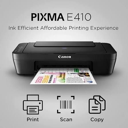 Canon Pixma Inkjet E410 Compact All-In-One Printer
