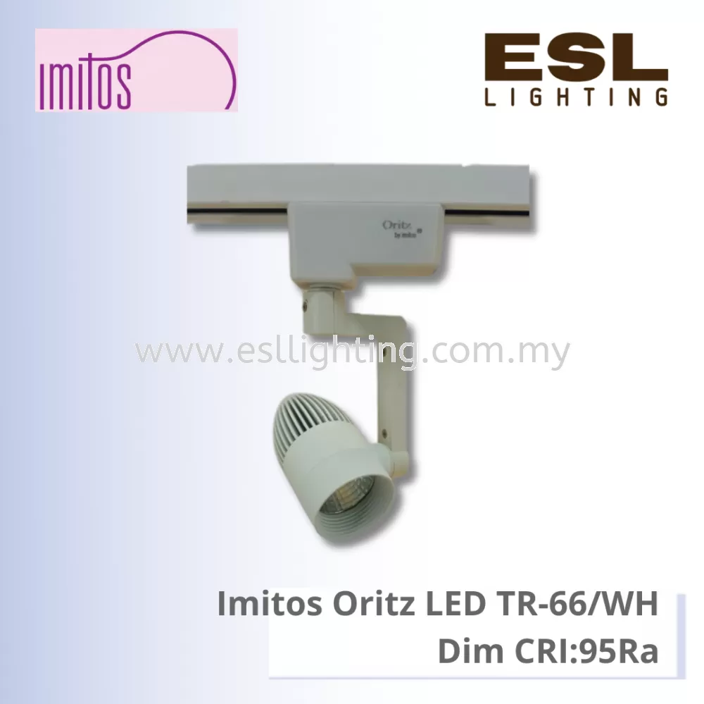 IMITOS Oritz LED TRACK LIGHT 10W [DIMMABLE] - TR-66/WH Dim CRI:95Ra