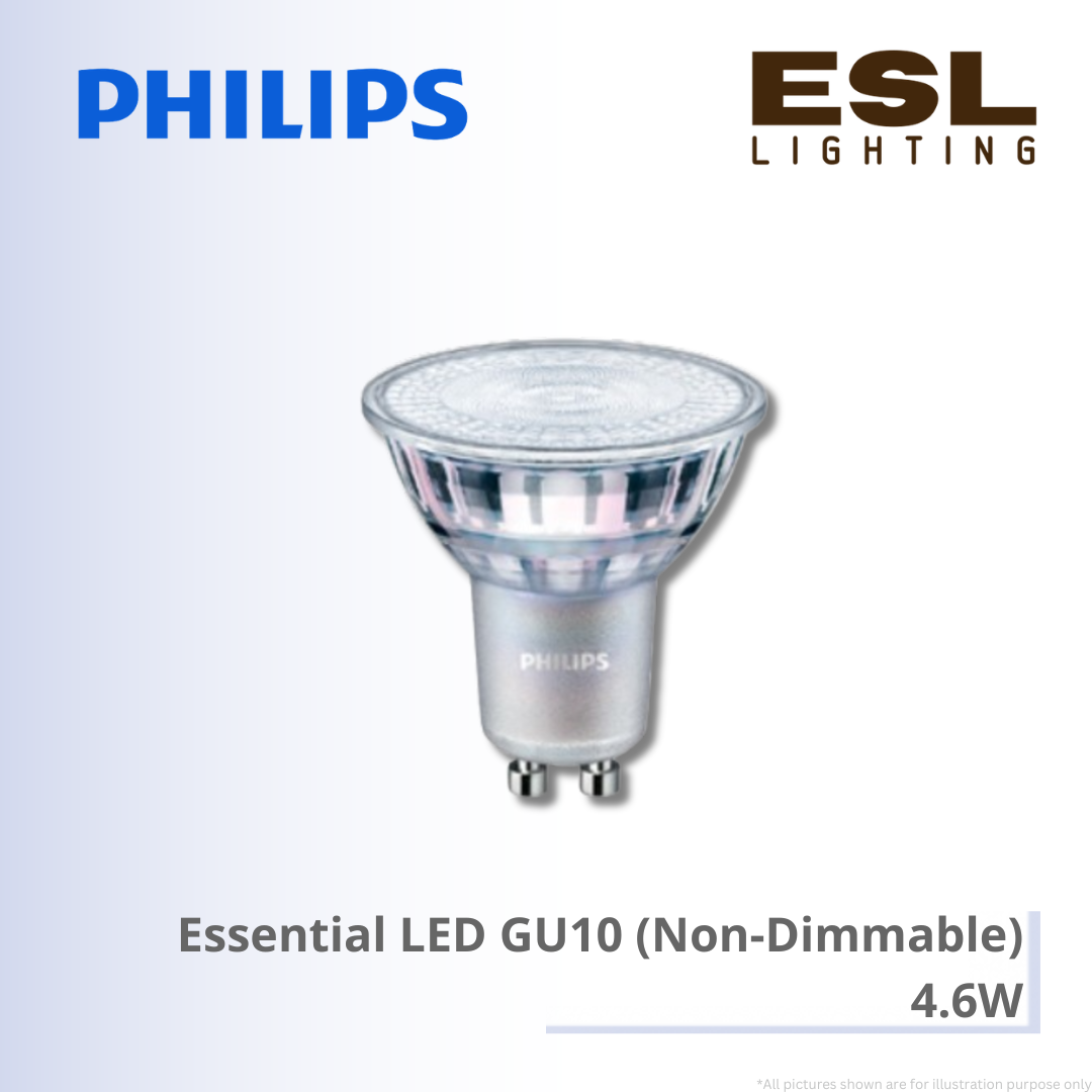 PHILIPS Essential LED GU10 (Non-Dimmable) - 4.6W