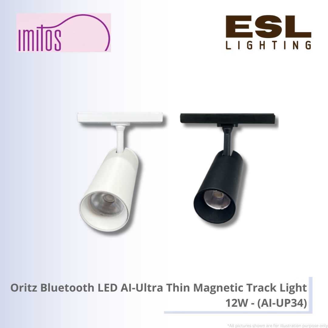 IMITOS Oritz Bluetooth LED AI-Ultra Thin Magnetic Track Light 12W - AI-UP34