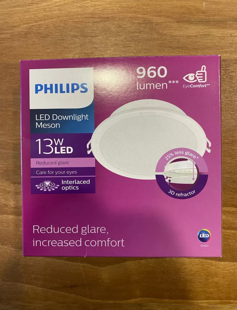 PHILIPS 59464 MESON IO 13W 220-240V 900LM D125 5INCH LED RECESSED DOWNLIGHT [3000K/4000K/6500K]