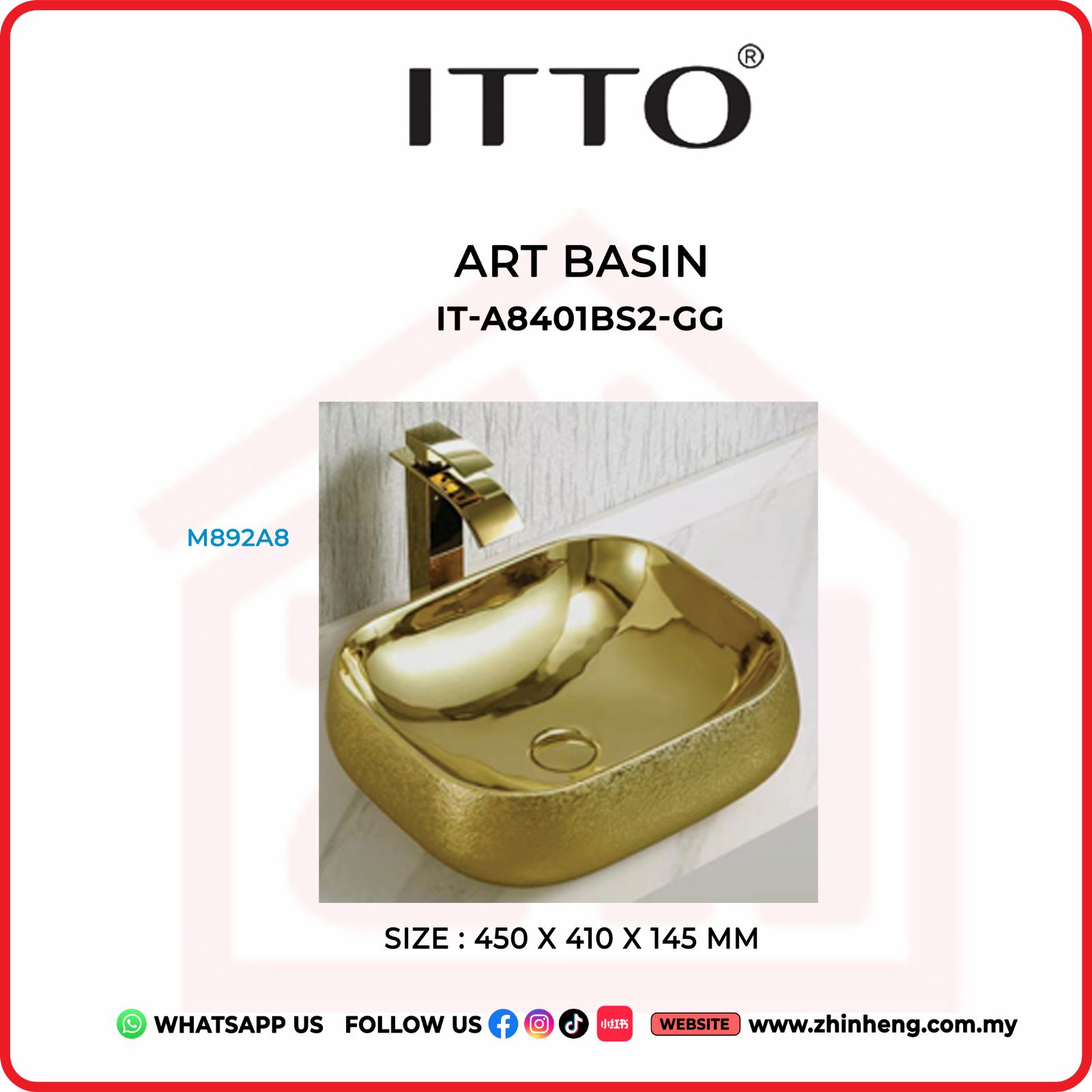 ITTO ART BASIN IT-A8401BS2-GG