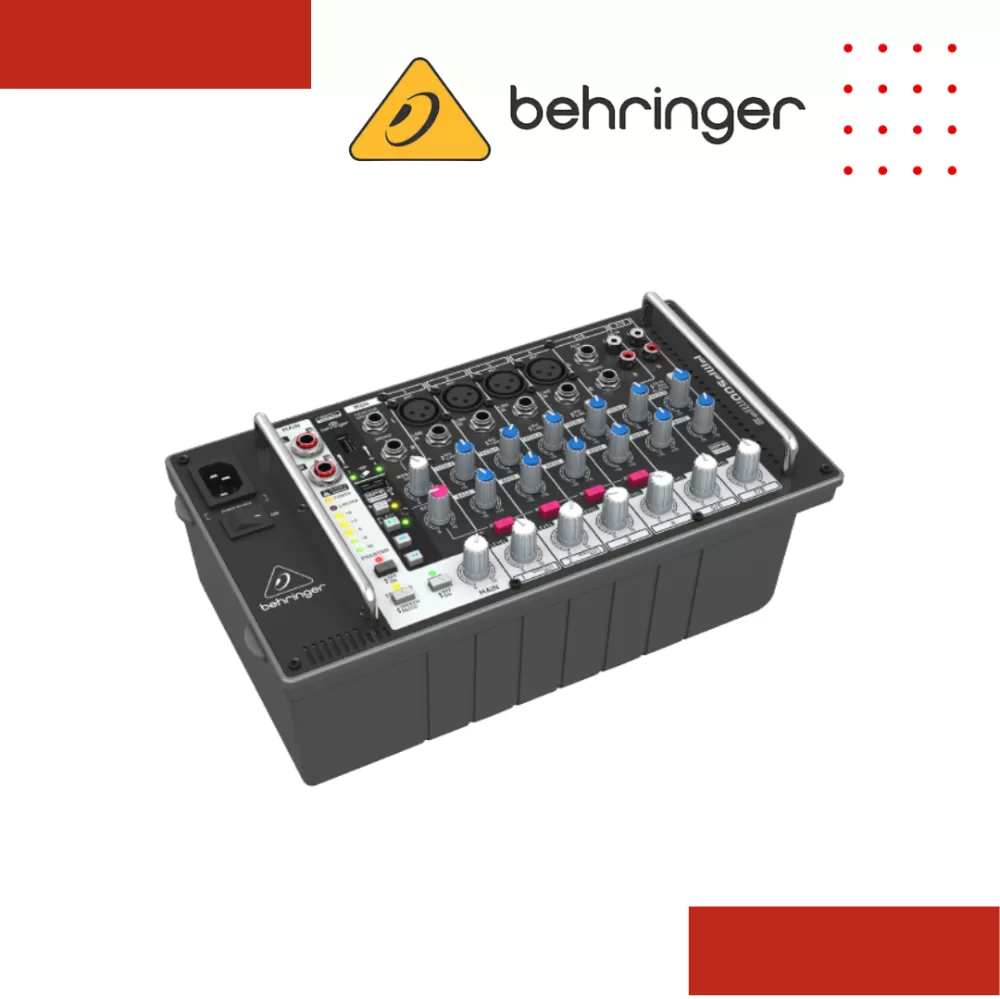 Behringer Europower PMP500MP3 8-channel 500W Powered Mixer