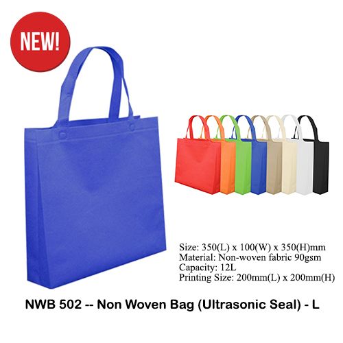 NWB502 -- Non Woven Bag (Ultrasonic Seal) - L