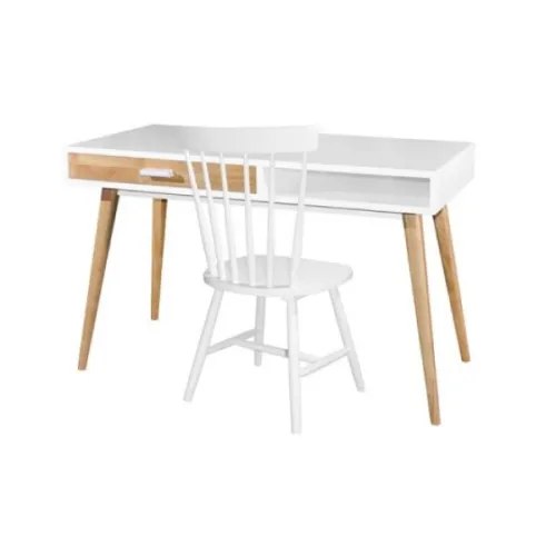 HOLLYWOOD Writing Table + Twiggy Chair White