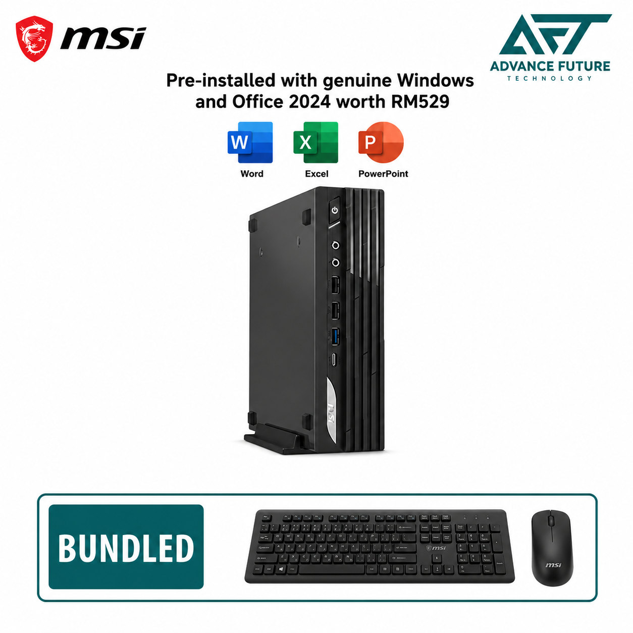 MSI Pro DP21 14M-894MY Desktop PC ( Intel Core i7 14700, 16GB, 512GB SSD, Intel, W11, H&S 2024 )