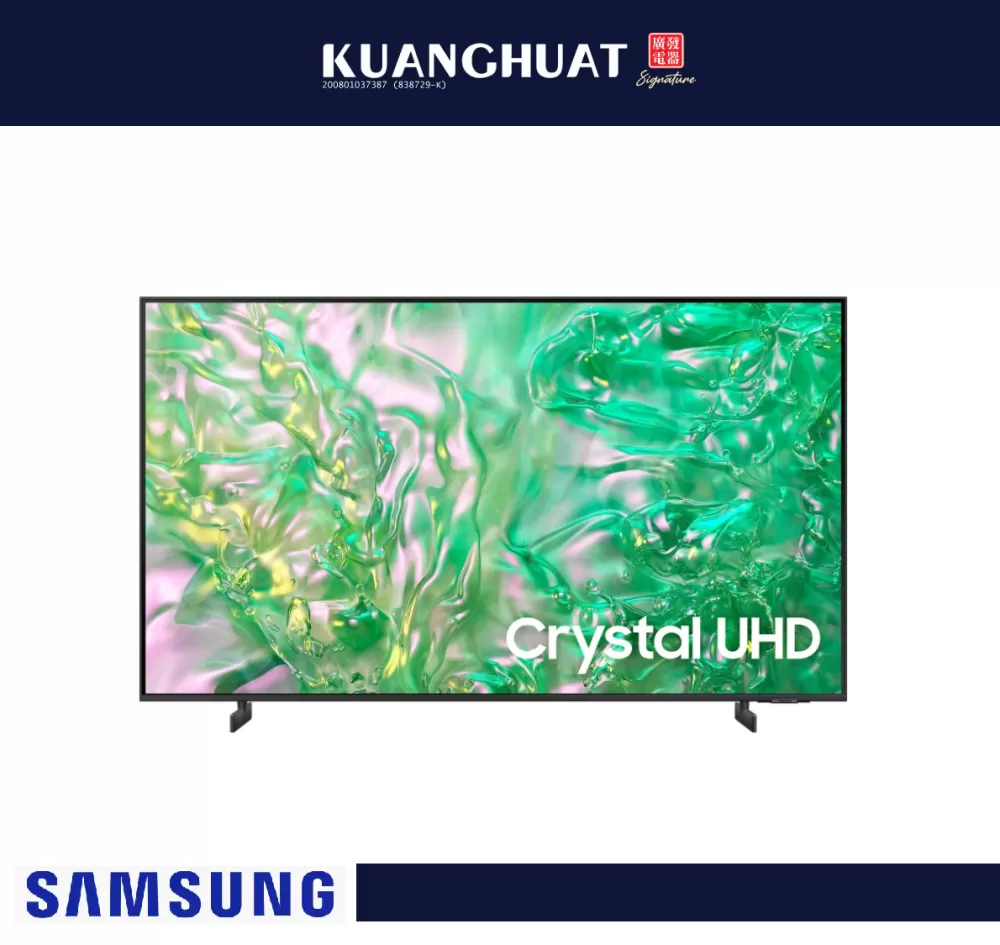 [PRE-ORDER 7 DAYS] SAMSUNG DU8000 85 Inch Crystal UHD 4K Smart TV (2024) UA85DU8000KXXM