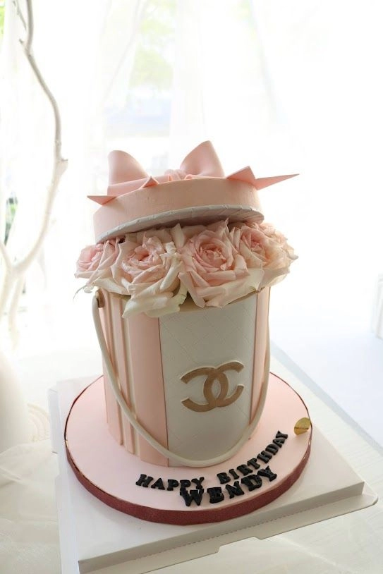 Chanel Flower Box Cake