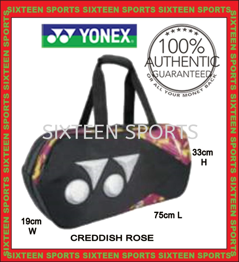 Yonex 3D Tournament Bag 22931WT (Creddish Rose) 