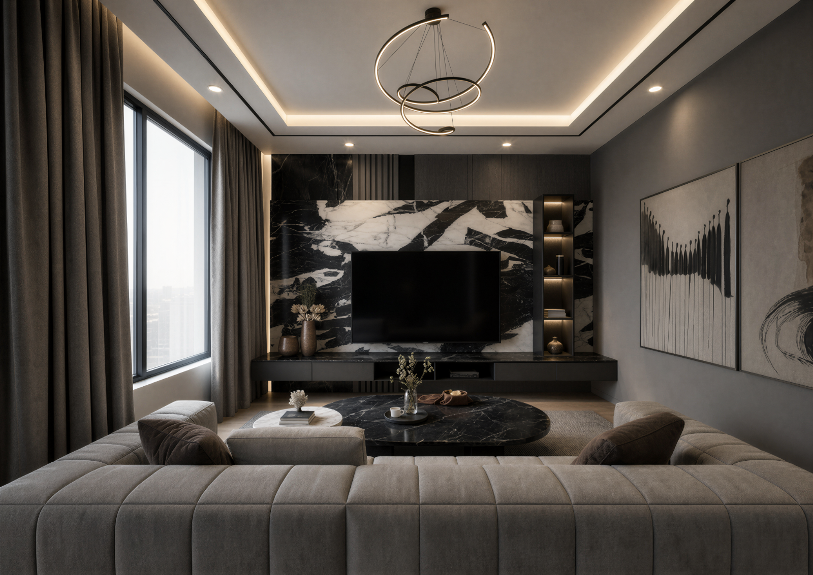 Family Hall - Isola Villa @ Bungalow | Interior Design in Selangor & KL Now