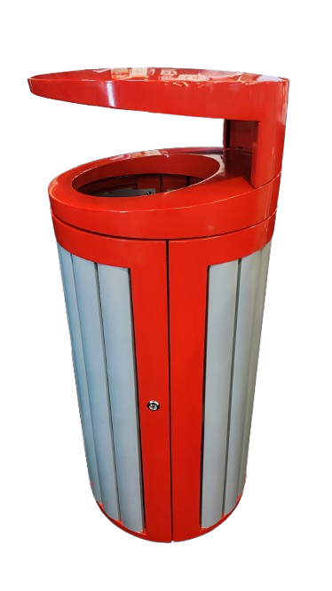 Covered Outdoor Litter Bin - MOB-2505PC-HAT