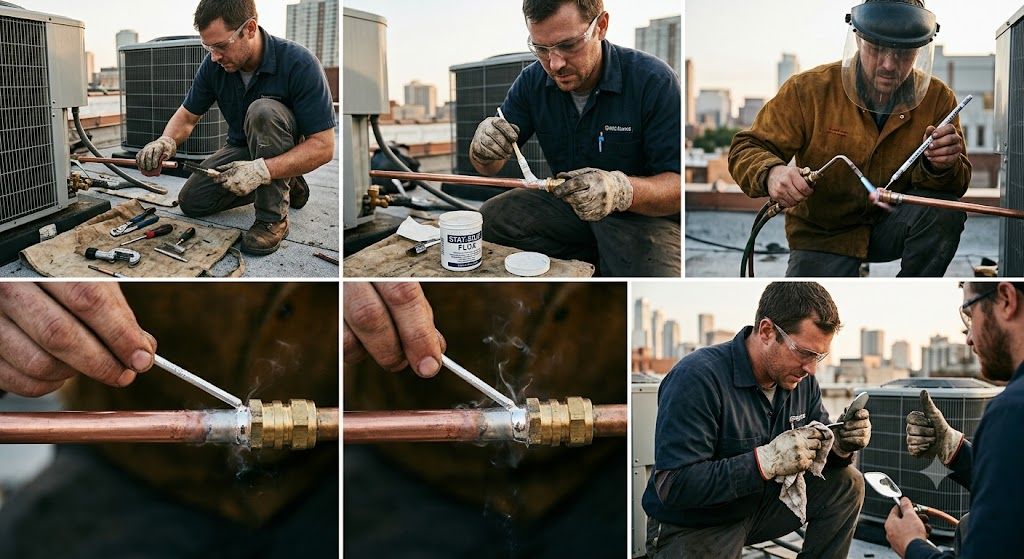 proper refrigeration brazing technique