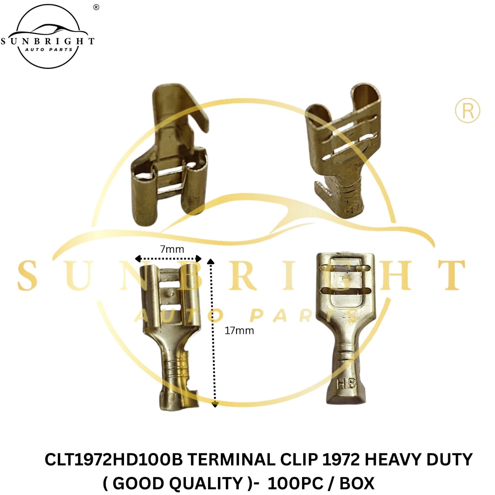 CLT1972HD100B - TERMINAL CLIP 1972 HEAVY DUTY ( GOOD QUALITY ) -  100PC / BOX