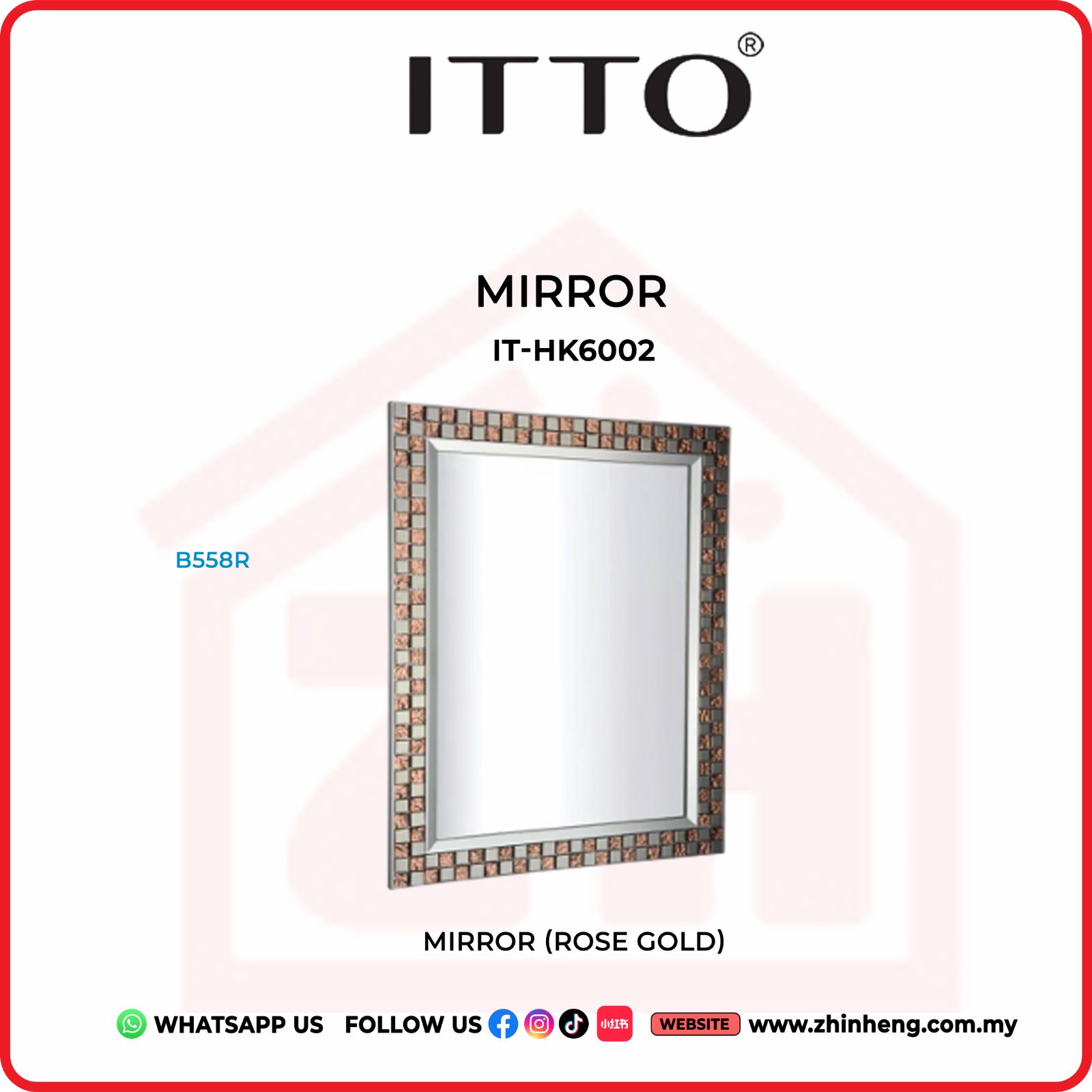​​​​​​​ITTO MIRROR ( ROSE GOLD ) IT-HK6002