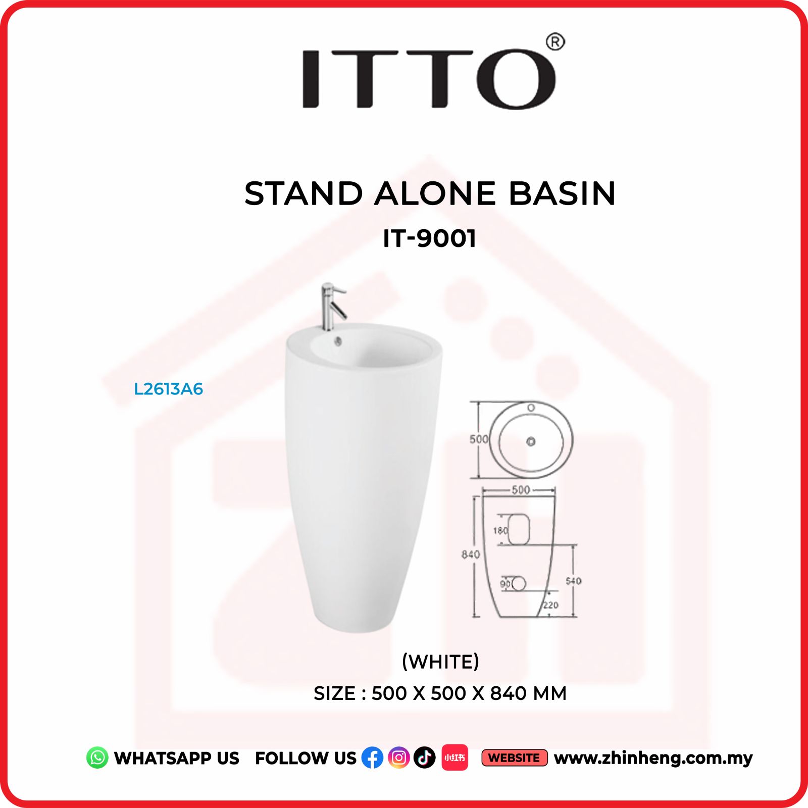 ITTO STAND ALONE BASIN IT-9001