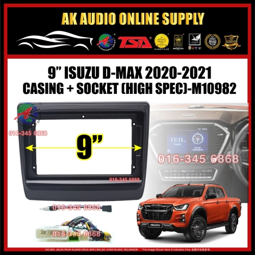 Isuzu D-Max DMax 2020 - 2021 ( High Spec ) Android Player 9" inch Casing + Socket - M10982
