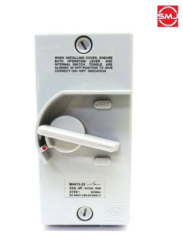 MK M4413-22 32A 4 Pole IP66 Isolator Switch (SIRIM Approved)