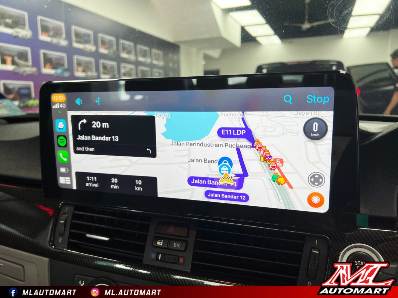 BMW 3 Series E90 Android Monitor (12.3")