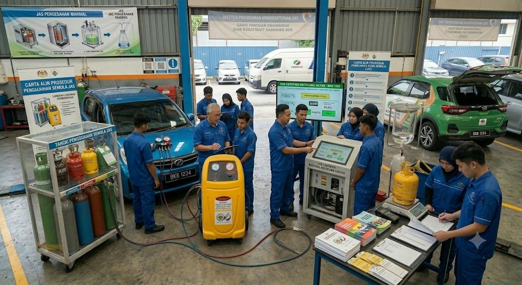 refrigerant recycling training Malaysia DOE