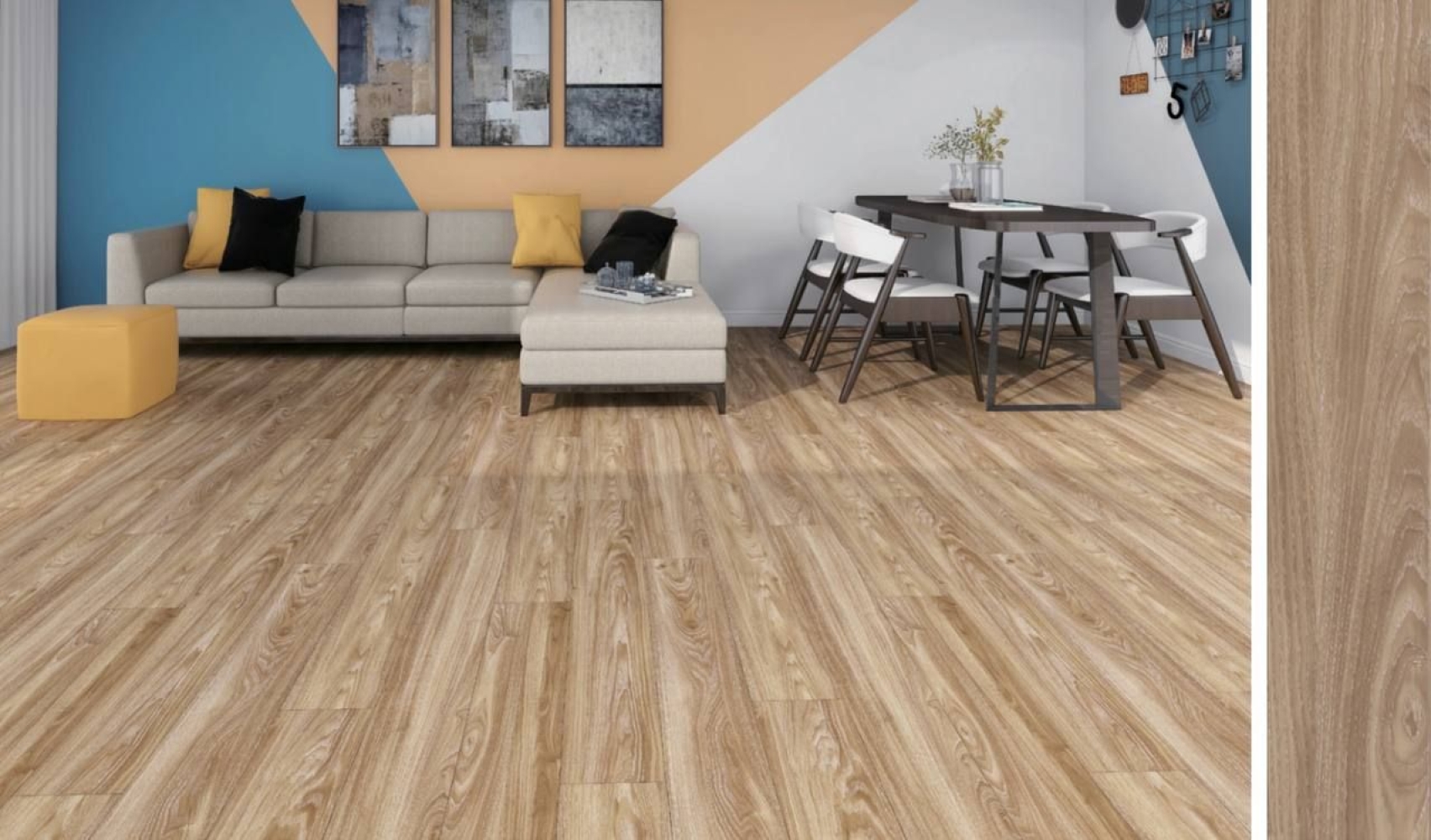 Queens Floor LVT Flooring SIGNATURE (Fiberglass Core) QVV101S-04 LATTE WALNUT
