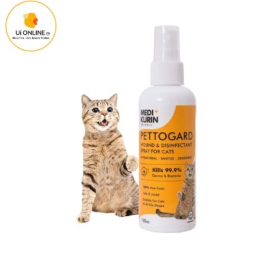 MEDI KURIN HOCL PettoGard Wound & Disinfectant Spray For Cats 100ml