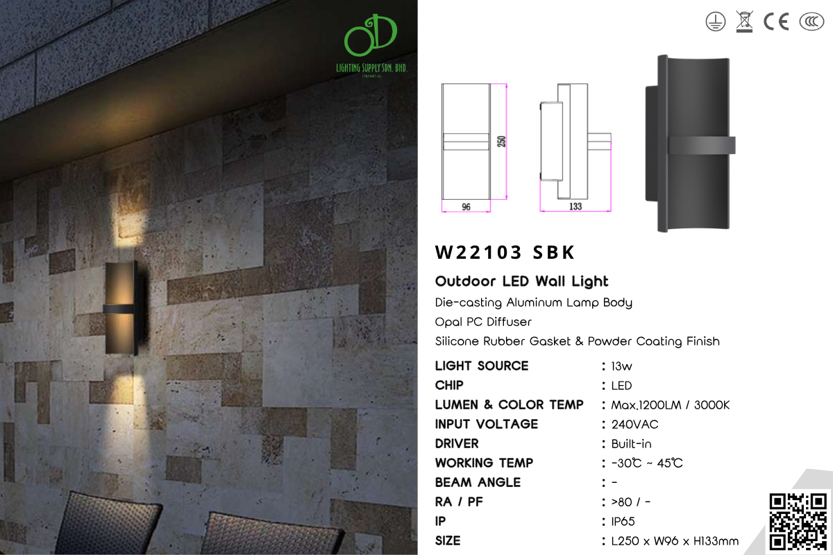 Outdoor Wall Light (W21103)