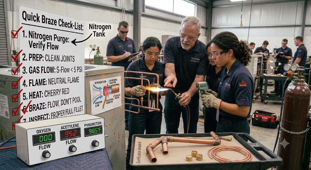 oxy acetylene brazing HVAC certification training