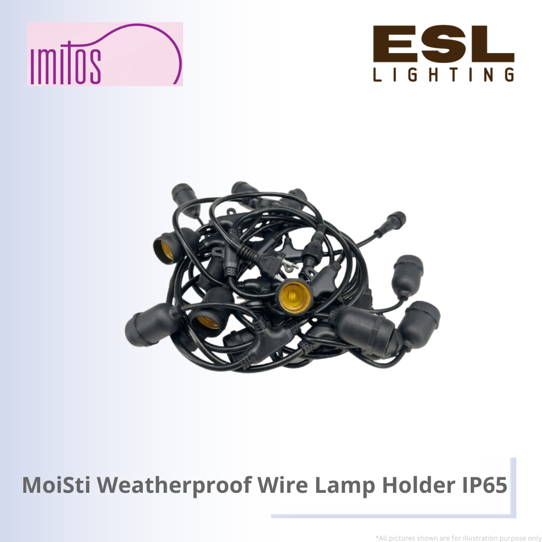 IMITOS MoiSti Weatherproof Wire Lamp Holder IP65