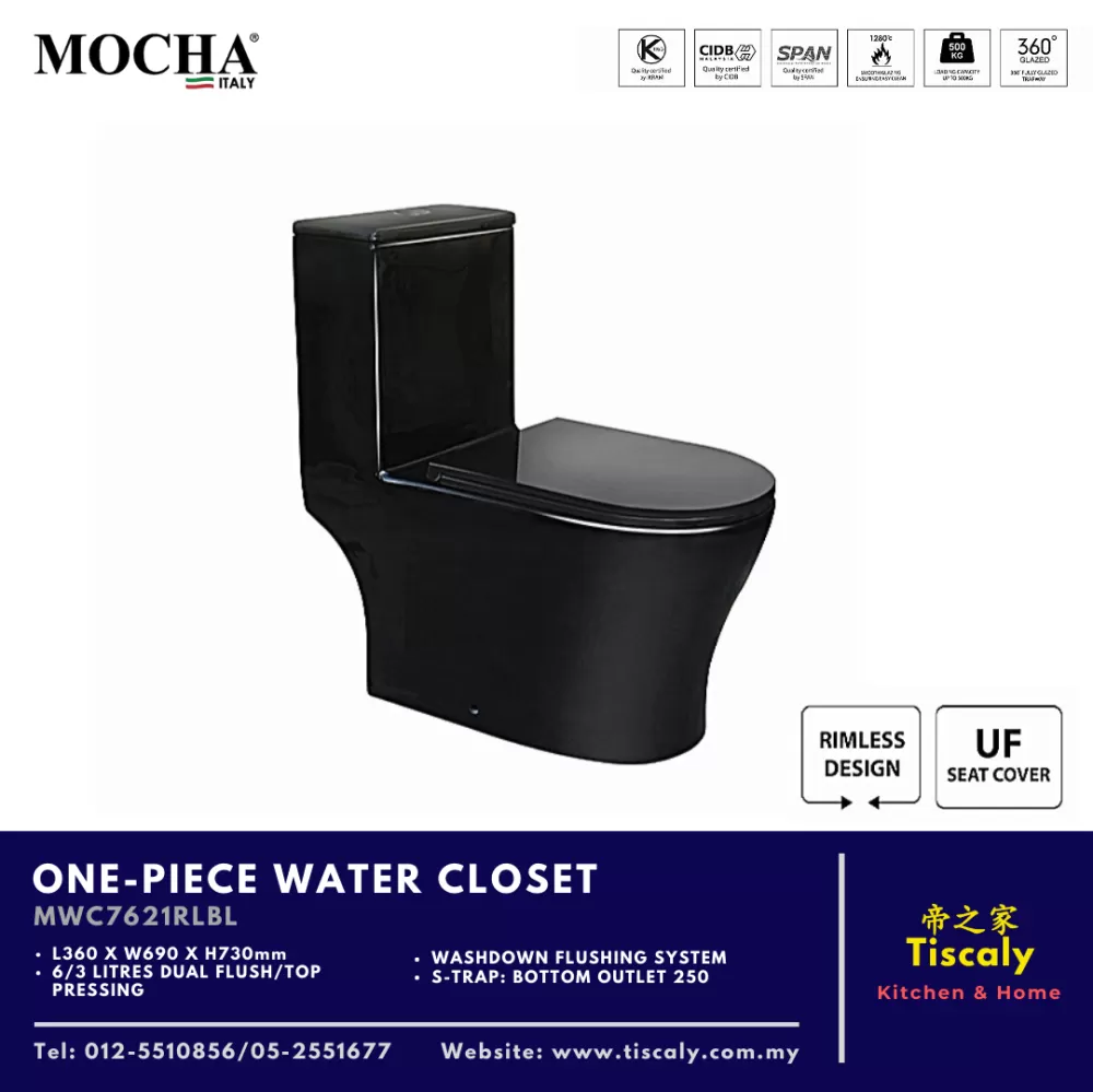 MOCHA ONE-PIECE WATER CLOSET MWC7621RLBL