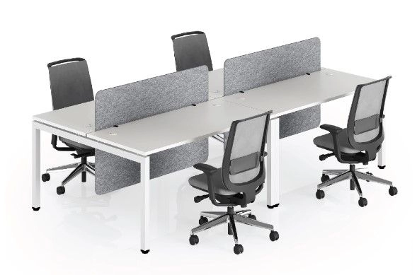 Office Workstation Table Cluster Of 4 Seater | Office Cubicle | Office Partition Bukit Tinggi  A Series IPA-02 