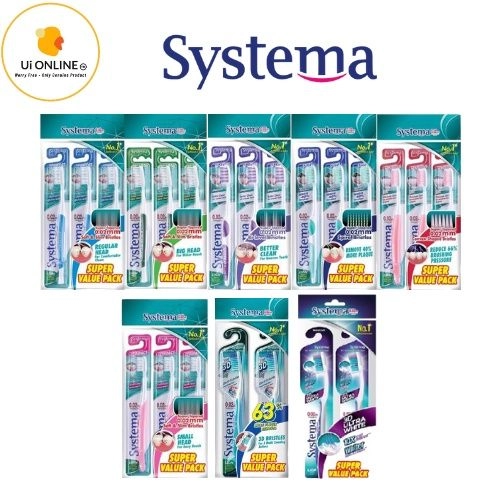 SYSTEMA TOOTHBRUSH SUPER VALUE PACK (2's / 3's) 口腔护理马来西亚