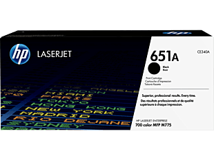 HP 651A Black Original LaserJet Toner Cartridge CE340A