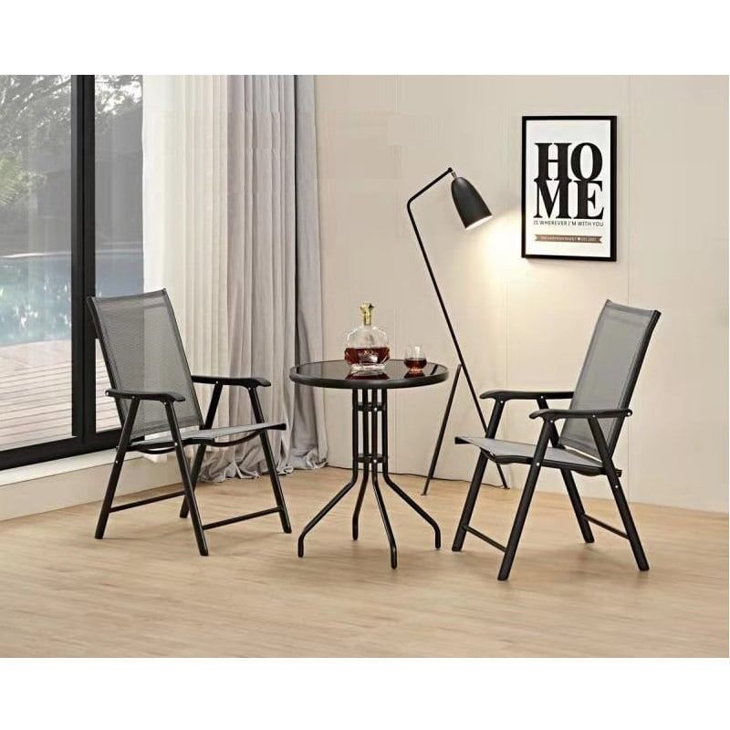 2 ft Modern Round Dining Table Set YG31009T31010C