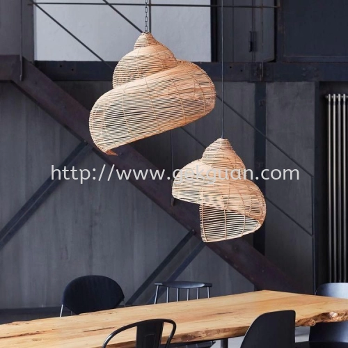 HAN 108 - RATTAN CEILING LAMP