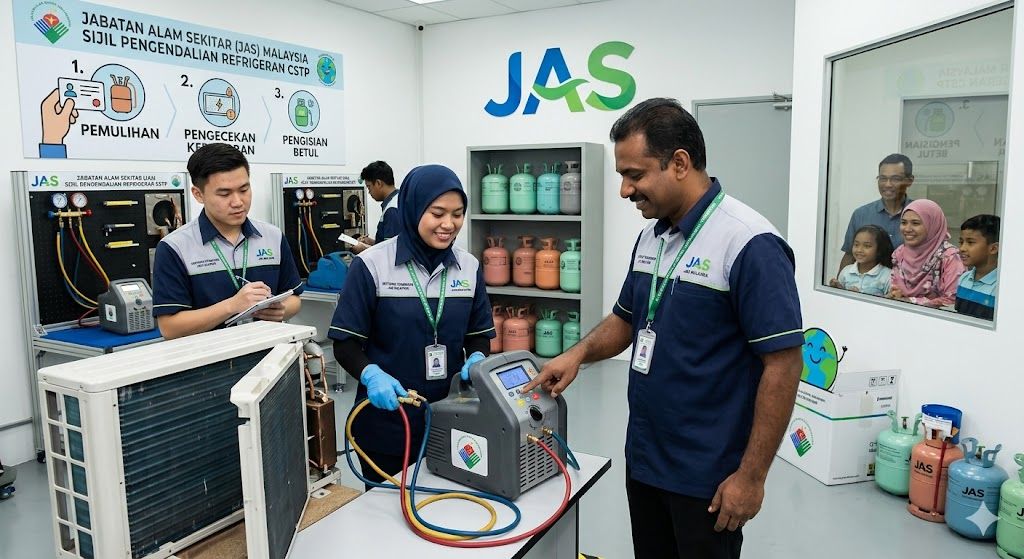certified technician for refrigerant handling Malaysia