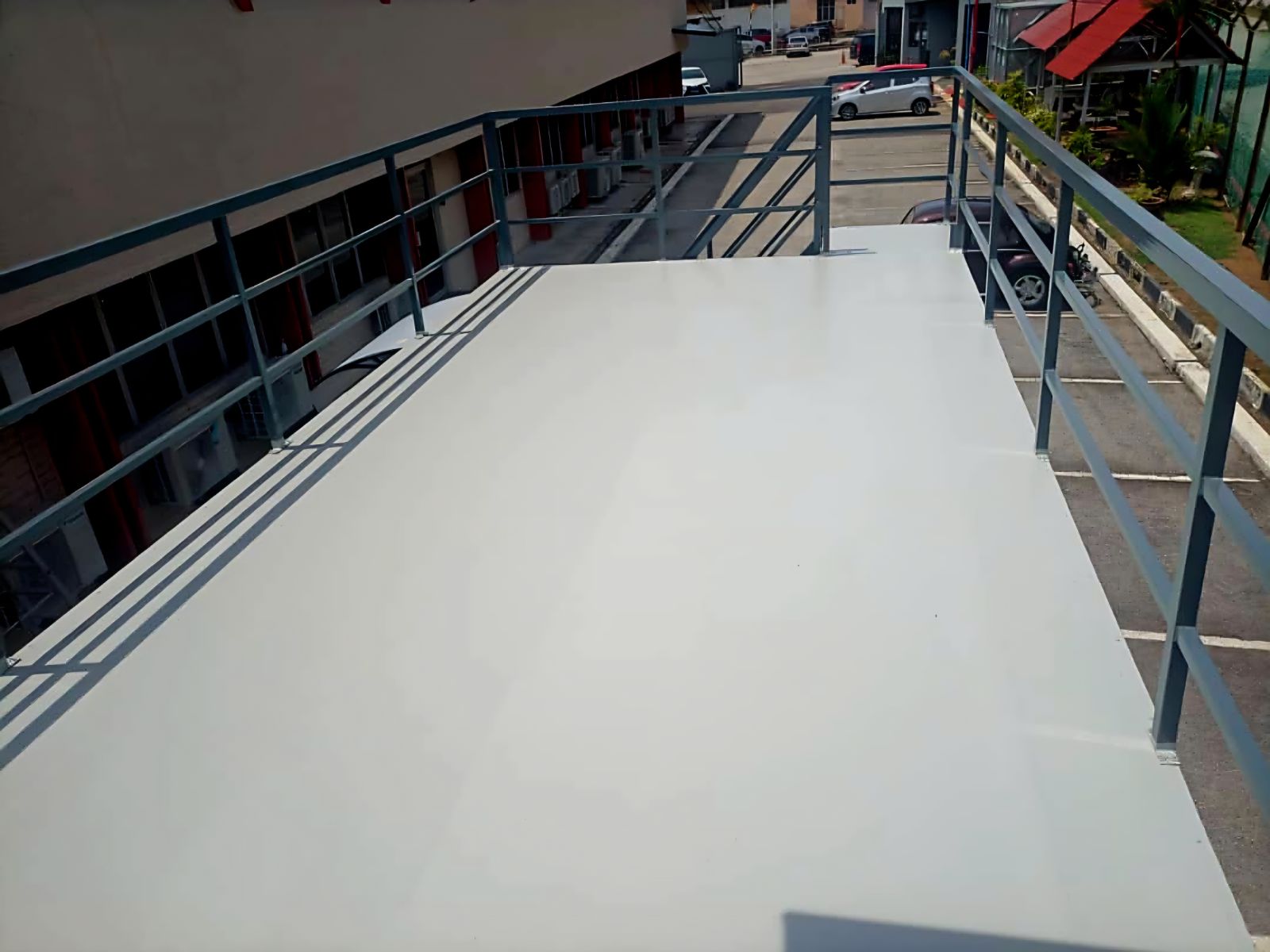 Upper deck - Cabin home with stairs attached - Custom made design cabin container for sale and rental