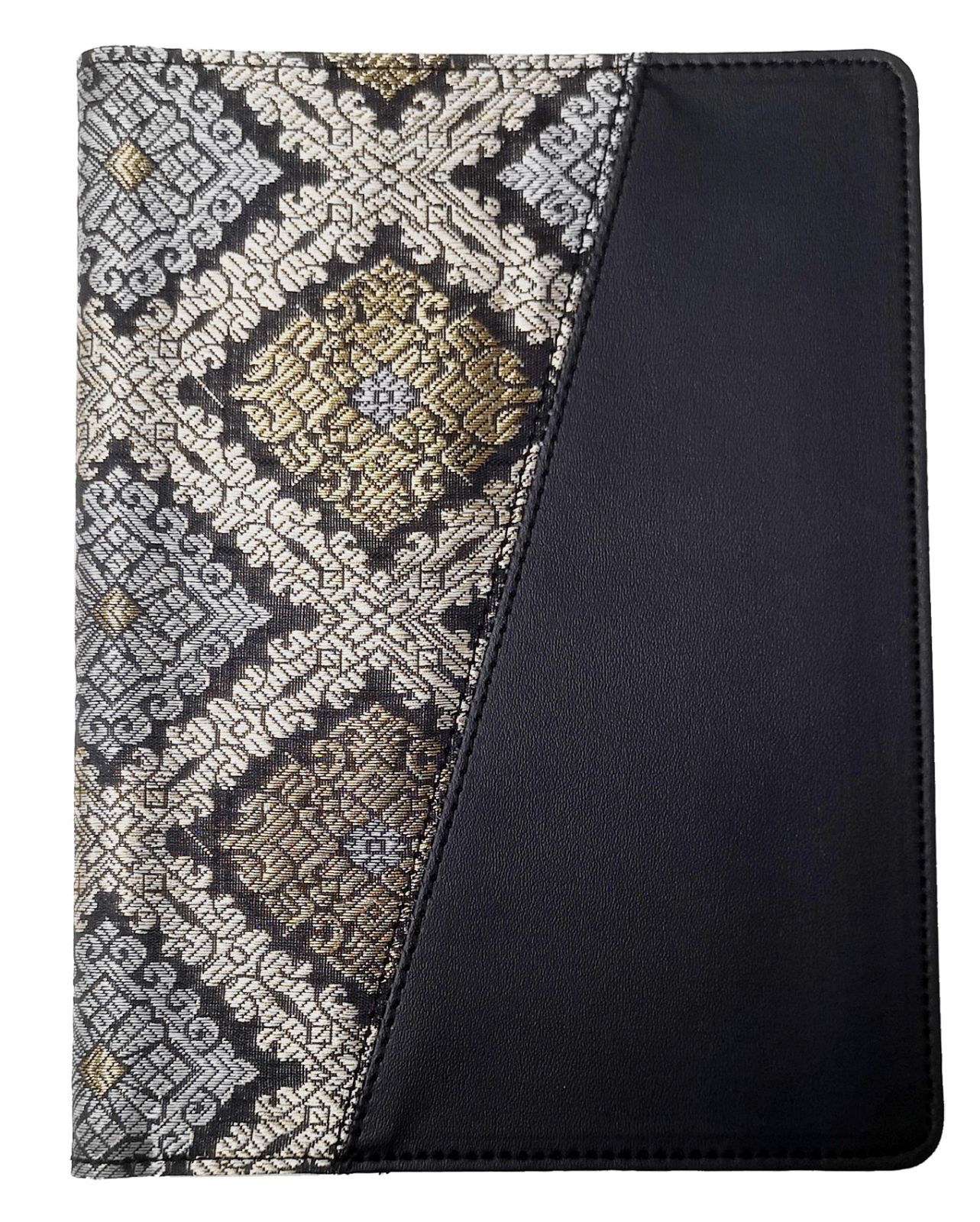 Elegant Batik Diary Holder L1540 – Malaysian Cultural PU Leather Organizer
