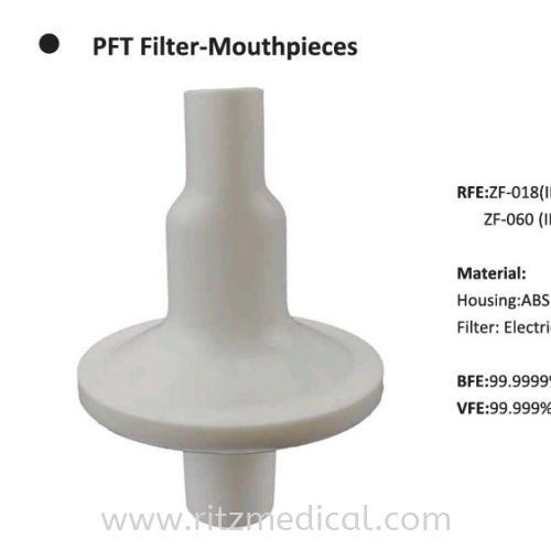 Spirometer PFT Filter with Mouth piece ZF100