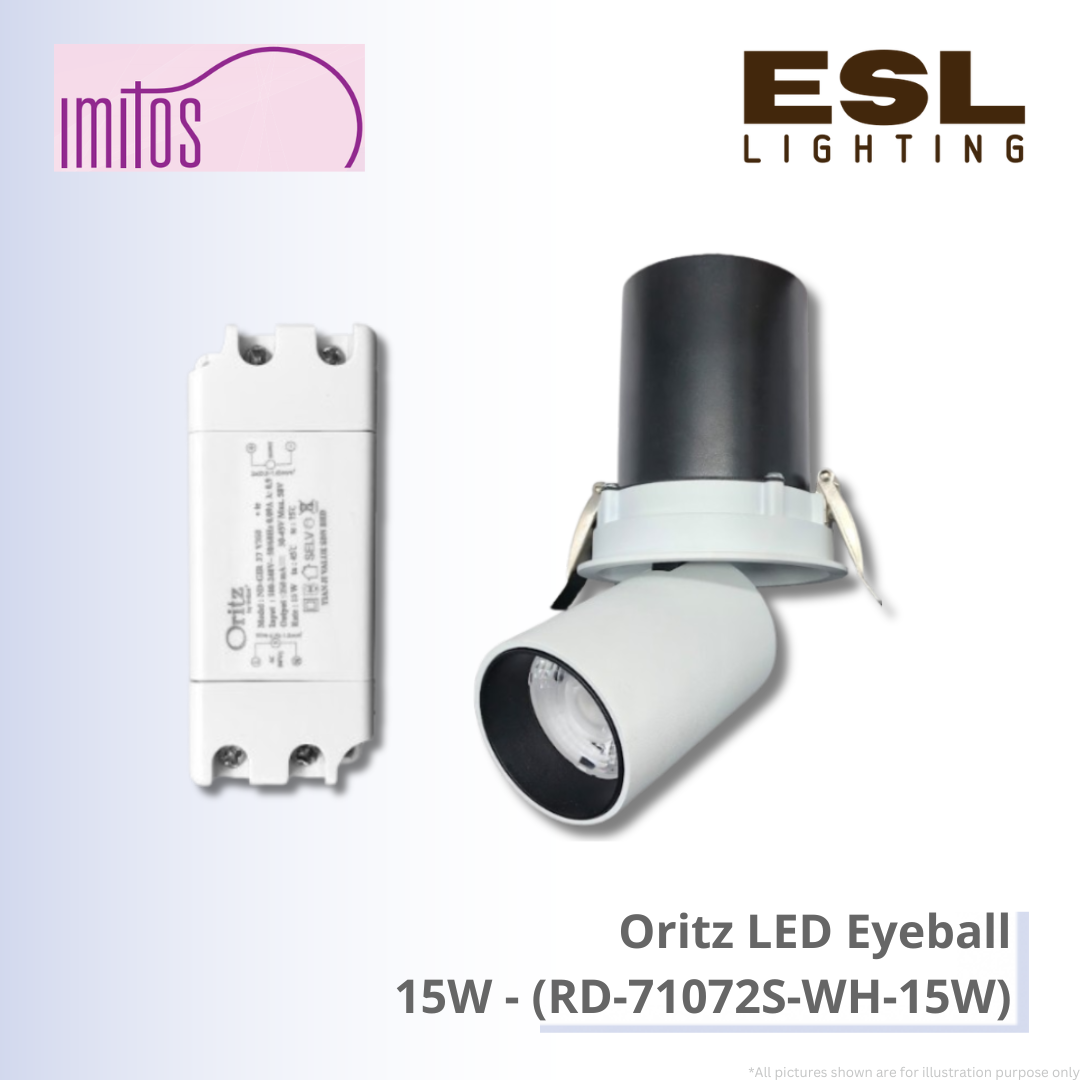 IMITOS Oritz LED Eyeball 15W - RD-71072S-WH-15W