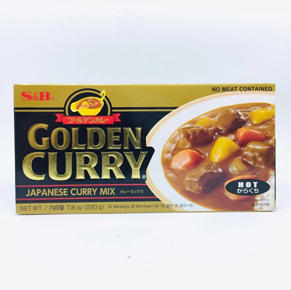 S&B Golden Curry Hot日式咖喱塊(辣)220g