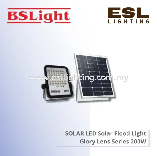 BSLIGHT LED Solar Flood Light Glory Lens Series - 200W - BSSLFL-1200