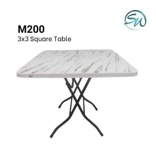 SW 3FT Square Plastic Table M200