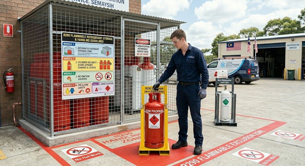 R290 storage handling procedures
