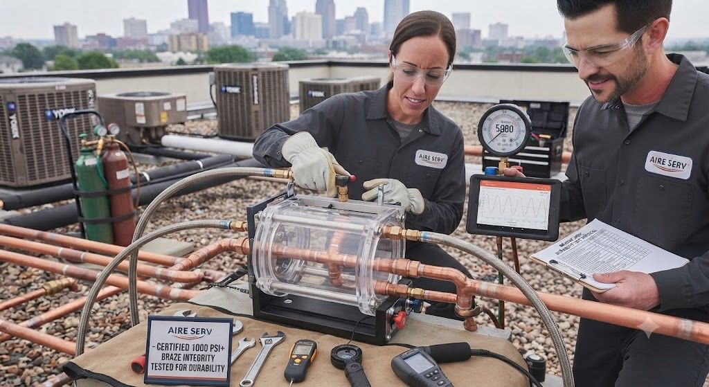 refrigeration HVAC brazing joint durability testing