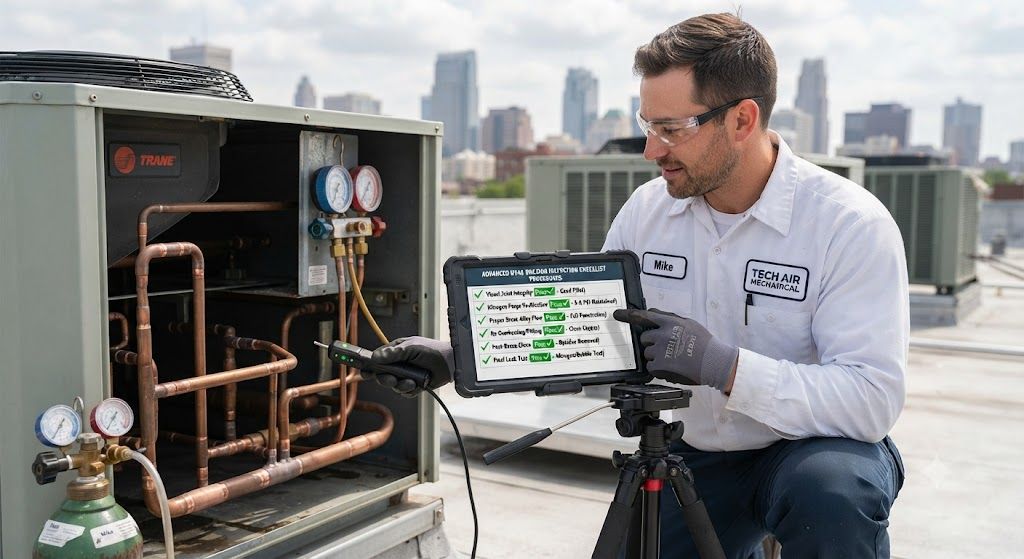 advanced HVAC brazing inspection checklist procedures
