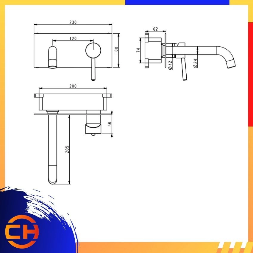 SORENTO BASIN MIXER TAP SRTWT5614 Basin Mixer Tap 