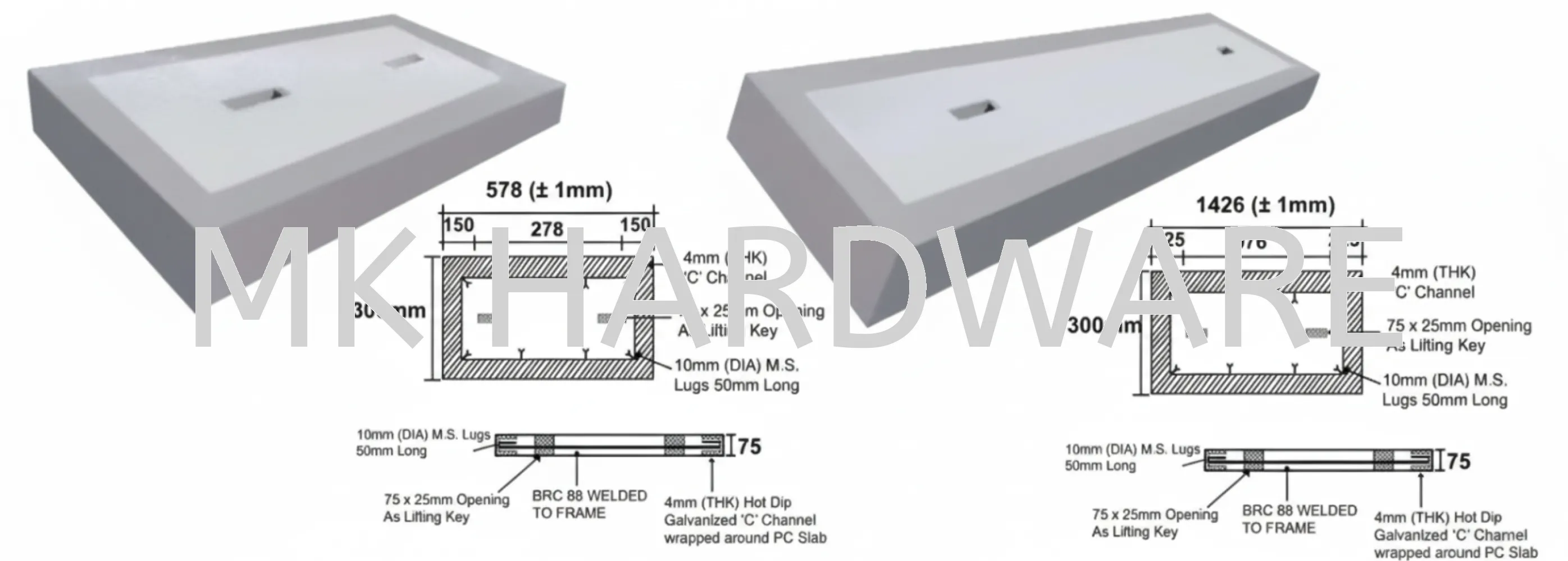 CABLE TRENCH CONCRETE SLAB (Y) BUILDING MATERIALS CONCRETE PRODUCT ...